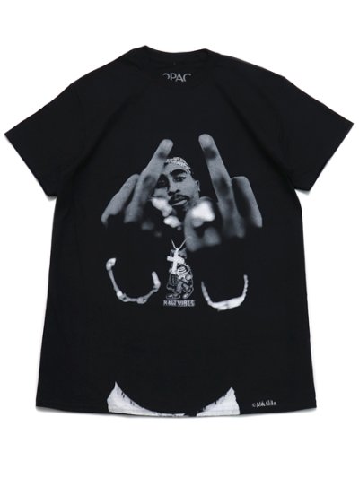 画像1: BRAVADO TUPAC MIDDLE FINGER TEE