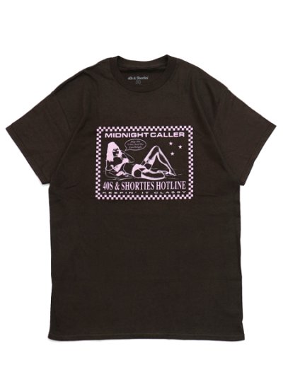 画像1: 【MEGA SALE】40s & Shorties MIDNIGHT CALLER TEE BROWN