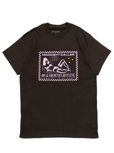 画像1: 【SALE】40s & Shorties MIDNIGHT CALLER TEE BROWN