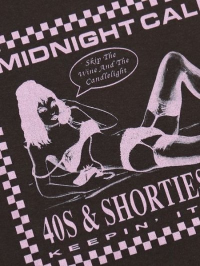 画像3: 【SALE】40s & Shorties MIDNIGHT CALLER TEE BROWN