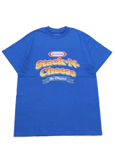 画像1: 【MEGA SALE】40s & Shorties STACK N CHEESE TEE ROYAL BLUE
