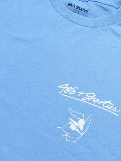 画像3: 【SALE】40s & Shorties PLAYER TEE CAROLINA BLUE