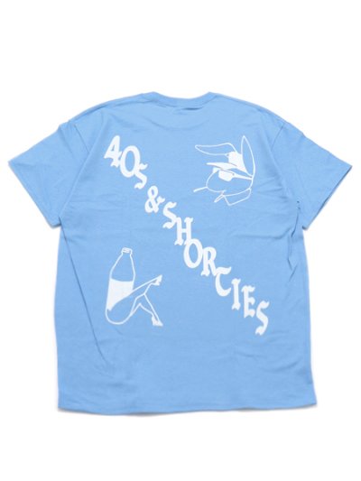 画像1: 【MEGA SALE】40s & Shorties PLAYER TEE CAROLINA BLUE