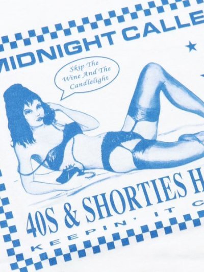 画像3: 【SALE】40s & Shorties MIDNIGHT CALLER TEE WHITE