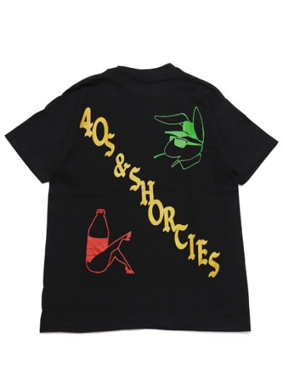 画像1: 【SALE】40s & Shorties PLAYER TEE BLACK