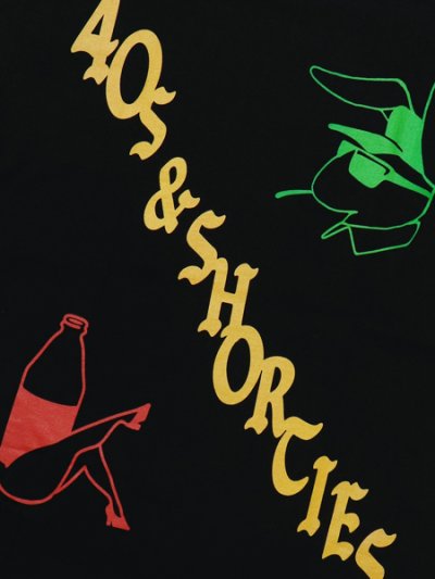 画像4: 【MEGA SALE】40s & Shorties PLAYER TEE BLACK