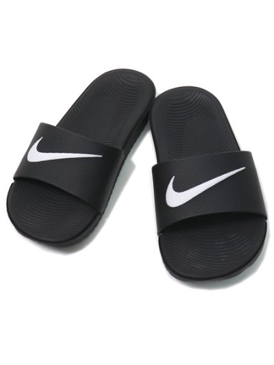 画像2: 【KIDS】NIKE KAWA SLIDE GS/PS BLACK/WHITE