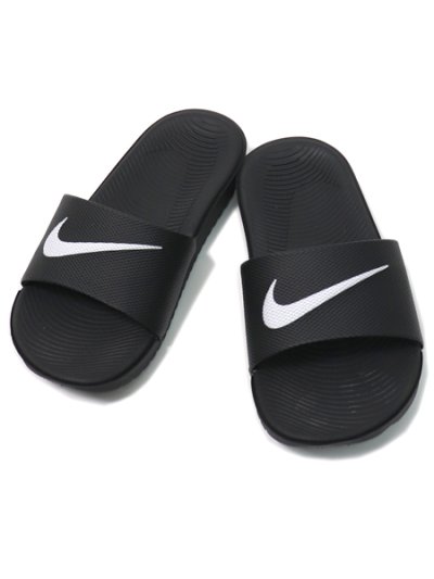 画像2: 【SALE】【KIDS】NIKE KAWA SLIDE GS/PS BLACK/WHITE