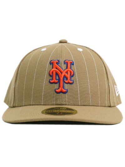 画像2: NEW ERA LP 59FIFTY PINSTRIPE METS KHAKI