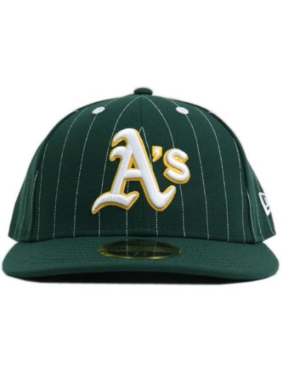 画像2: NEW ERA LP 59FIFTY PINSTRIPE ATHLETICS DK GREEN