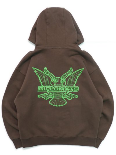 画像1: 【SALE】【送料無料】DIPLOMATS EMPIRE JEFF HAMILTON BROWN PULLOVER HOODIE