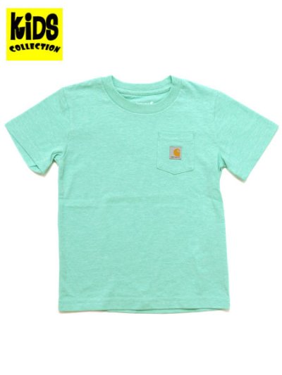 画像1: 【KIDS】CARHARTT KIDS YTH SS POCKET TEE-COCKATOO HTR