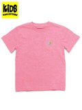 【KIDS】CARHARTT KIDS YTH SS POCKET TEE-PNK LEMONADE HTR