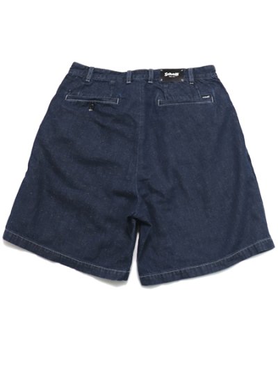 画像2: 【SALE】SCHOTT NEP DENIM 2TUCK SHORTS INDIGO