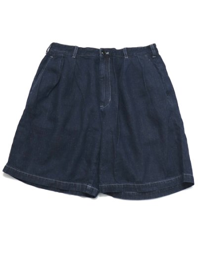 画像1: 【SALE】【送料無料】SCHOTT NEP DENIM 2TUCK SHORTS INDIGO