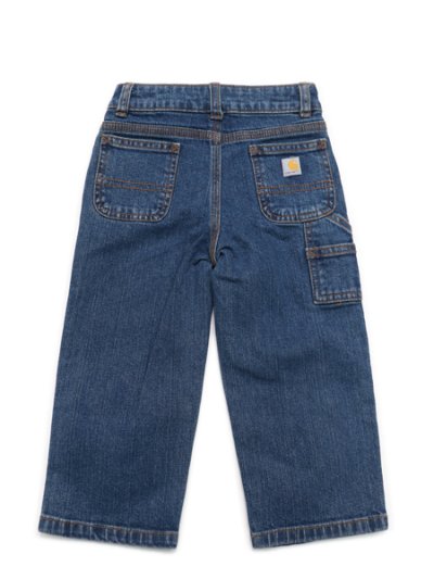 画像2: 【KIDS】CARHARTT KIDS WASHED DENIM DUNGAREE MEDIUM WASH