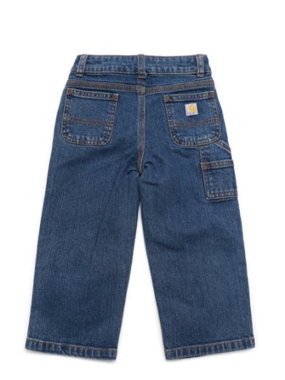 画像2: 【KIDS】CARHARTT KIDS WASHED DENIM DUNGAREE MEDIUM WASH