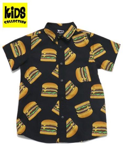 画像1: 【送料無料】【KIDS】IN-N-OUT BURGER YOUTH DOUBLE-DOUBLE BUTTON-UP SS SHIRT