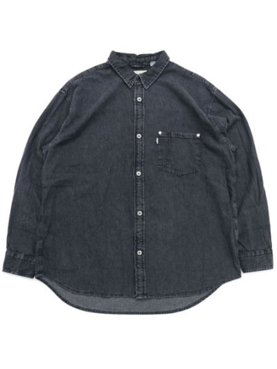 画像1: LEVI'S SILVER TAB OVERSIZE SHIRT BLK STONEWASH