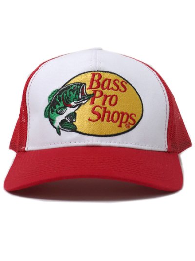 画像2: BASS PRO SHOPS EMBROIDERED LOGO MESH TRUCKER CAP RD/WH