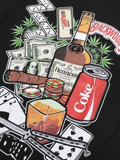 画像3: STREET WEAR SUPPLY BACKWOODS LIFE IS GAMBLE TEE