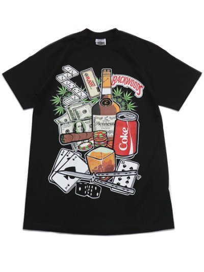 画像1: STREET WEAR SUPPLY BACKWOODS LIFE IS GAMBLE TEE