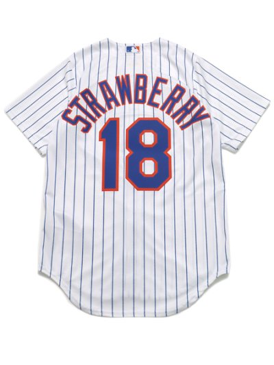 画像2: 【SALE】【送料無料】NIKE REPLICA JERSEY METS D.STRAWBERRY #18