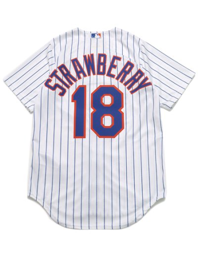 画像2: 【送料無料】NIKE REPLICA JERSEY METS D.STRAWBERRY #18