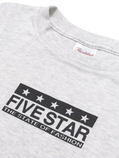 画像3: 【KIDS】FIVE STAR KIDS TEE-ASH/BLACK