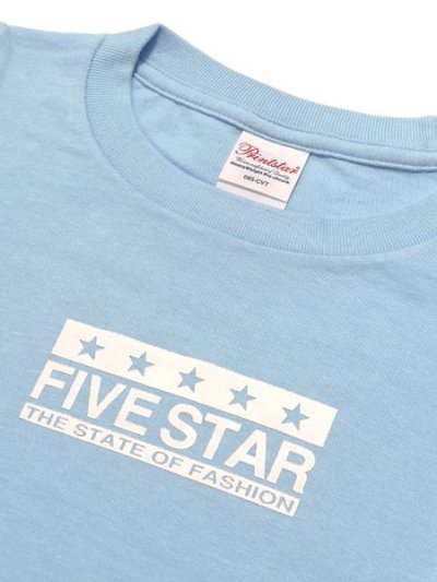 画像3: 【KIDS】FIVE STAR FIVE STAR KIDS TEE-LIGHT BLUE/WHITE