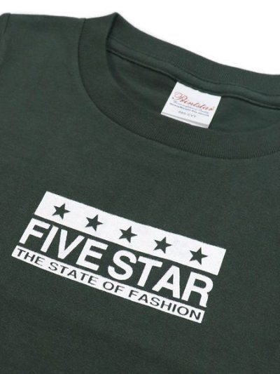 画像3: 【KIDS】FIVE STAR FIVE STAR KIDS TEE-FOREST GREEN/WHITE