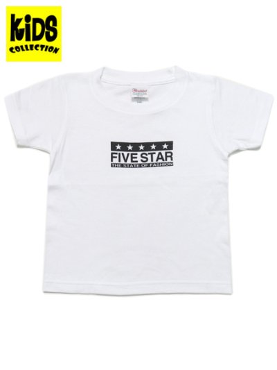 画像1: 【KIDS】FIVE STAR FIVE STAR KIDS TEE-WHITE/BLACK