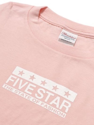 画像3: 【KIDS】FIVE STAR FIVE STAR KIDS TEE-LIGHT PINK/WHITE