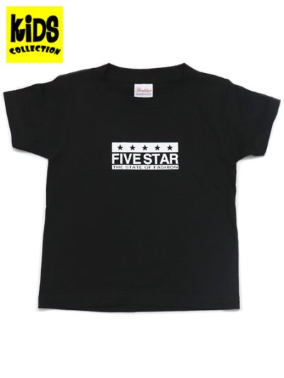 画像1: 【KIDS】FIVE STAR FIVE STAR KIDS TEE-BLACK/WHITE