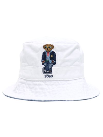 画像1: 【送料無料】POLO RALPH LAUREN REGATTA BEAR BUCKET HAT