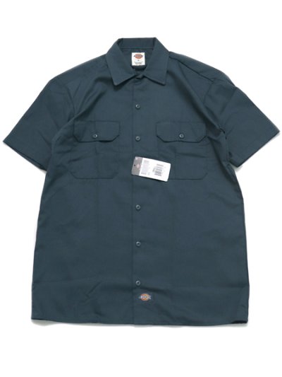 画像1: DICKIES S/S WORK SHIRT-AIRFORCE BLUE