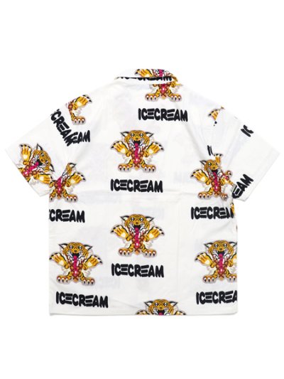 画像2: 【送料無料】ICECREAM CONES TIGER OPEN COLLAR S/S SHIRT