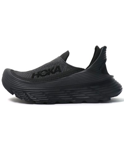 画像1: 【送料無料】HOKA RESTORE TC BLACK/BLACK