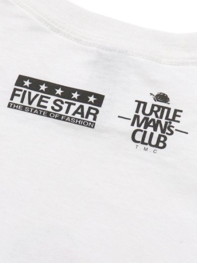 画像4: 【SALE】TURTLE MAN'S CLUB FIVE STAR NO PROBLEM TEE WHITE