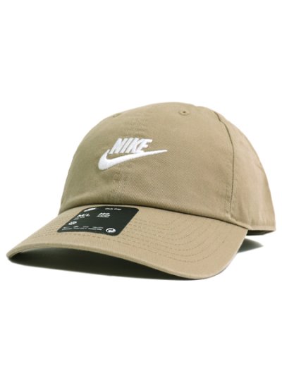 画像1: NIKE CLUB U CB FUT WSH L CAP-KHAKI/WHITE