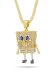 画像2: 【送料無料】KING ICE SPONGEBOB 1.7" GOLD NECKLACE (2)