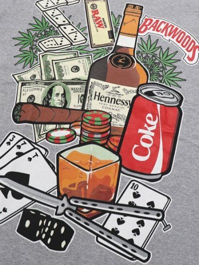 画像3: STREET WEAR SUPPLY BACKWOODS LIFE IS GAMBLE TEE