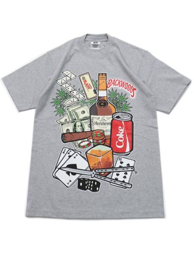 画像1: STREET WEAR SUPPLY BACKWOODS LIFE IS GAMBLE TEE