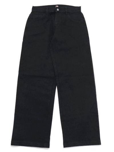 画像1: 【送料無料】DICKIES WINGVILLE LOOSE JEANS-BLACK DENIM