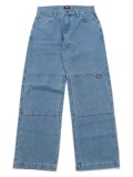 【送料無料】DICKIES LOOSE.F DOUBLE KNEE JEANS-LIGHT DENIM