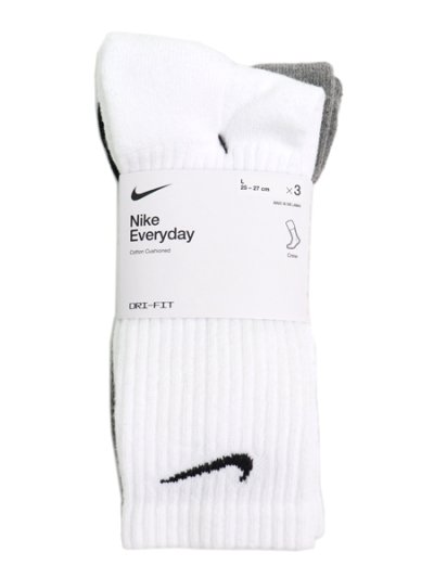 画像1: NIKE 3P EVERYDAY CUSHION CREW SOCKS