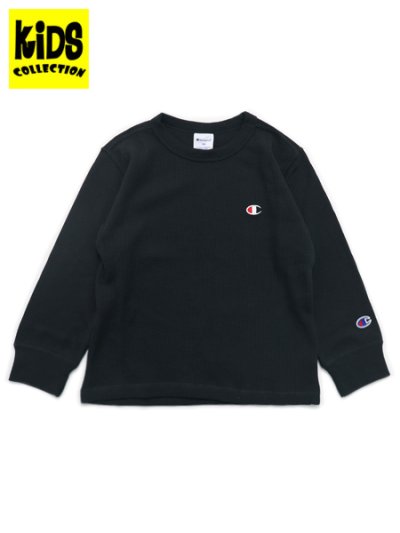 画像1: 【KIDS】CHAMPION KIDS US COTTON WAFFLE L/S TEE