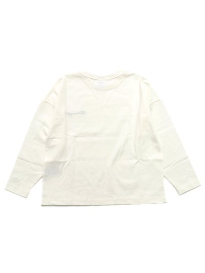 画像2: 【KIDS】CHAMPION KIDS US COTTON L/S TEE LOOSE FIT-OFF WHT