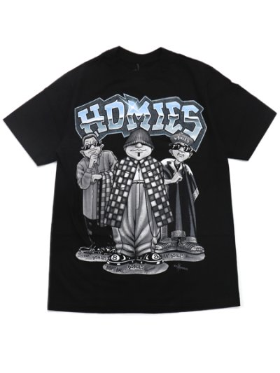 画像1: HOMIES HOMIES EIGHTBALL TRIO HEAVYWEIGHT TEE