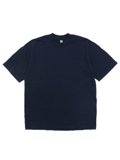 画像1: LOS ANGELES APPAREL 6.5oz GARMENT DYED CREW TEE-NAVY